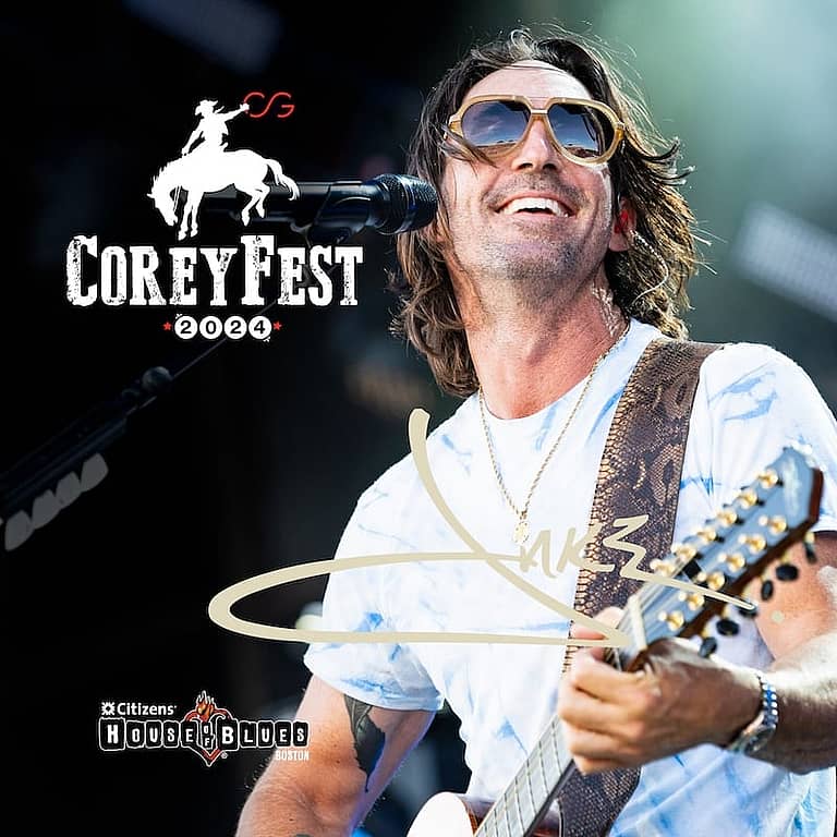 CoreyFest 2024 concert with Jake Owen playing guitar.