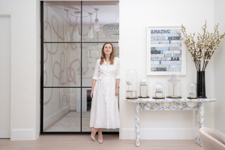 Hannah Florman at her brownstone shop